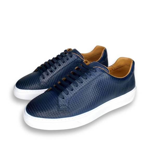 NEW ARMIN OEHLER men's vail lace up sneaker in navy - Picture 1 of 2
